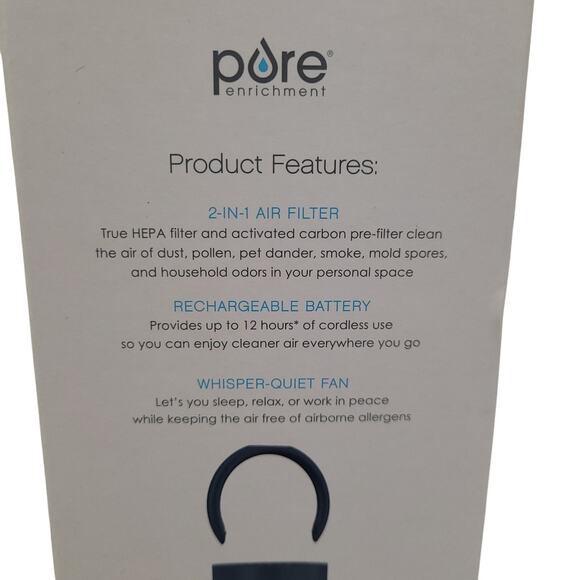 Pure Enrichment PureZone Mini Portable Air Purifier True HEPA Travel Size NEW - Picture 9 of 11